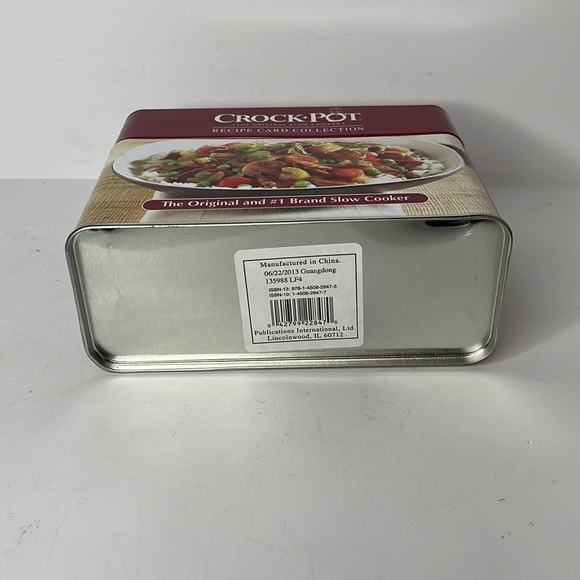 Crock-Pot Recipe Card‎ Collection Tin Box The Original and #1 Brand Slow Cooker - Picture 8 of 8